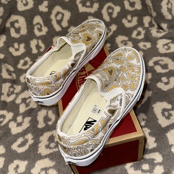 Vans Classic Slip-On Project X Trippy Hearts Multi/White Sneakers New - Picture 7 of 17